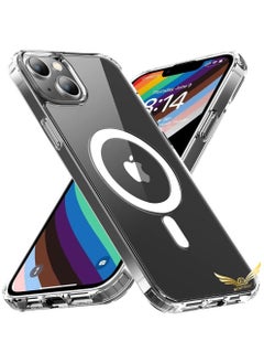 iPhone 14 Plus Magsafe Case Slim Thin Clear Magnetic Case Yellowing Resistant Shock Absorption Anti-Scratch Hard Back Protective Case Cover For Apple iPhone 14 Plus 6.7inch 2022