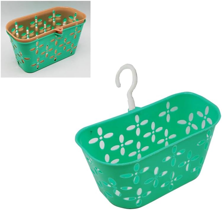 FITTO Bathroom Storage Rack Green - Wall Mounted Organizer for Towels and Toiletries - Image 4