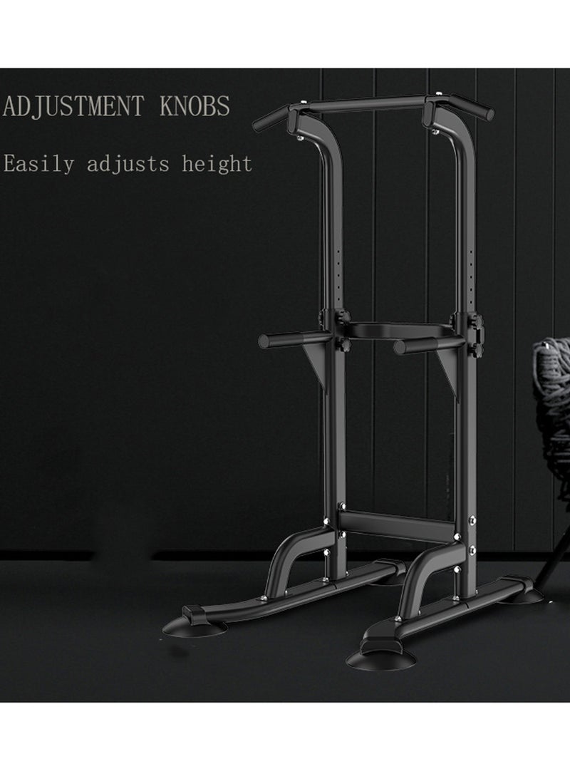 EzzySo - Power Tower Pull Up Bar And Dip Station Adjustable Height Dip Stand Multi-Functional Strength Training Fitness Workout Station Arm Muscle Exercise Body Shaping - Image 1