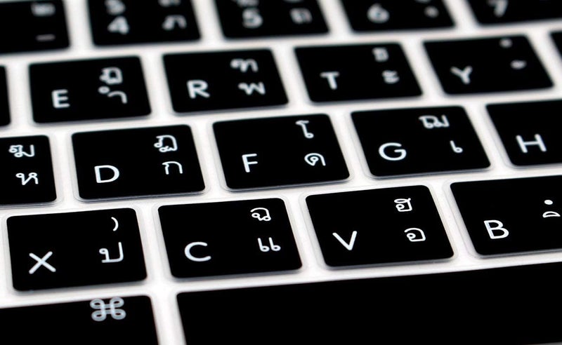 WYGCH Thai Language Keyboard Cover Skin for MacBook Pro 13 15 inch 2019 2018 2017 and 2016 with Touch Bar and Touch ID Model: A2159 A1989 A1706/A1990 A1707, USA Version - Image 5