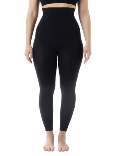 Farmacell 133 (Black, S/M) High Waisted Leggings for Women, Anti-Cellulite Massage, Made in Italy - Image 1