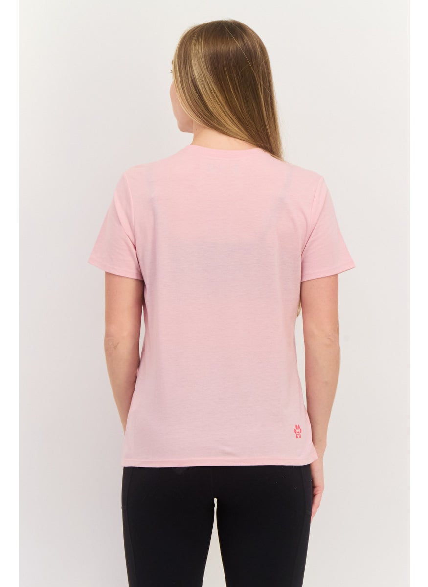 BOBS from Skechers - Women Sportswear Fit Short Sleeves Outdoors Top, Light Pink - Image 1