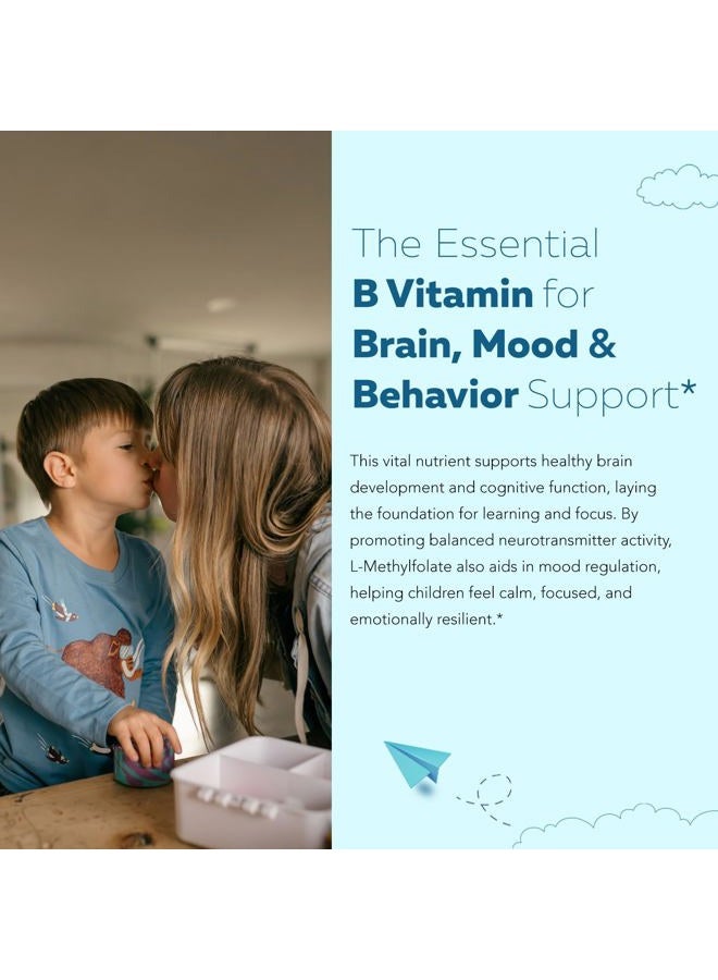 Triquetra Health ميثيلفولات عضوي للأطفال + عامل مساعد ميثيل B12 - نكهة التوت العضوي، شكل تحت اللسان - شكل 5-MTHF، شكل متفوق من الفولات - جرعات قابلة للتعديل لجميع الأعمار - المزاج، السلوك، الإدراك - 1 أونصة. - Image 3