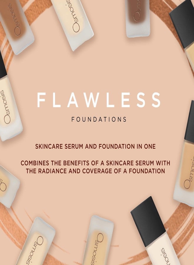 Osmosis Flawless Foundation, Lightweight Liquid Makeup, Medium To Full Coverage, Matte Finish, 10 Shades, Java 1 Fl Oz - Image 2