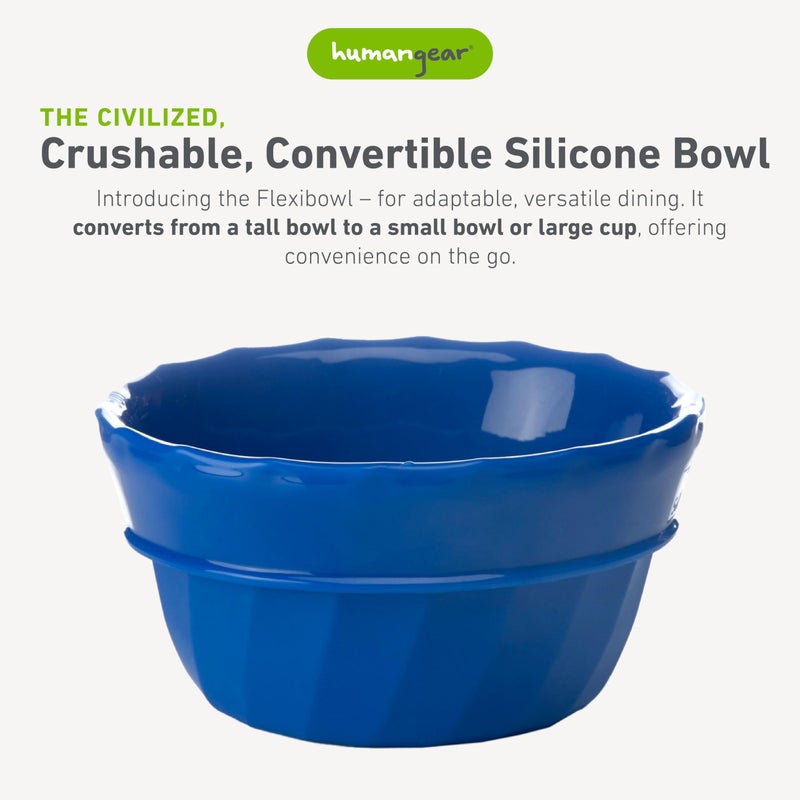 humangear Flexibowl | Convertible Camping Bowl | On the Go | Packable & Easy to Clean, Red - Image 2