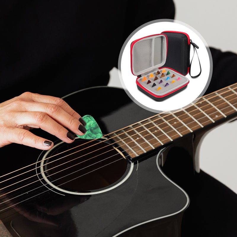 Guitar Thumb Picks, Durable Storage Case for Picks and Accessories, Portable Design - Image 4