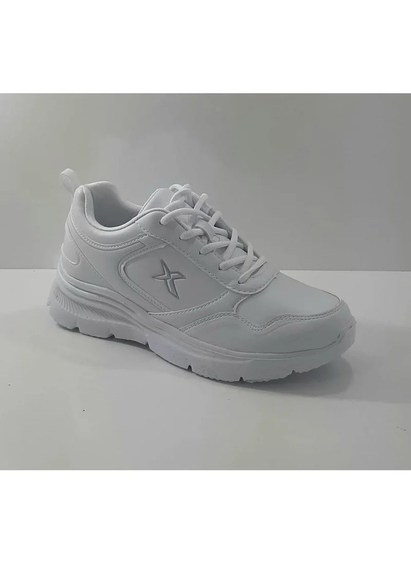 Kinetix Suomy White Orthopedic Non-mesh Legged Sports Shoes