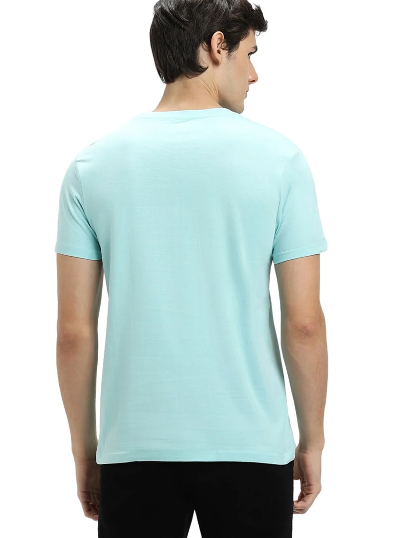 Dennis Lingo Sky Striped T-Shirt for Men - Slim Fit, Cotton