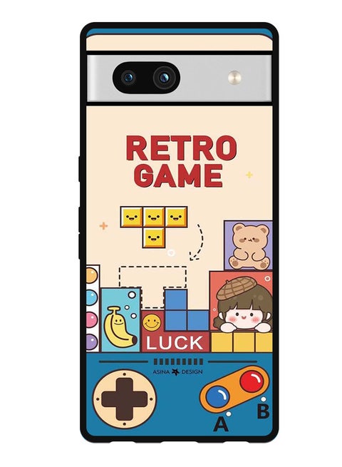 Protective Case Anti Scratch Shock Proof Bumper Cover For Google Pixel 7a Retro Games