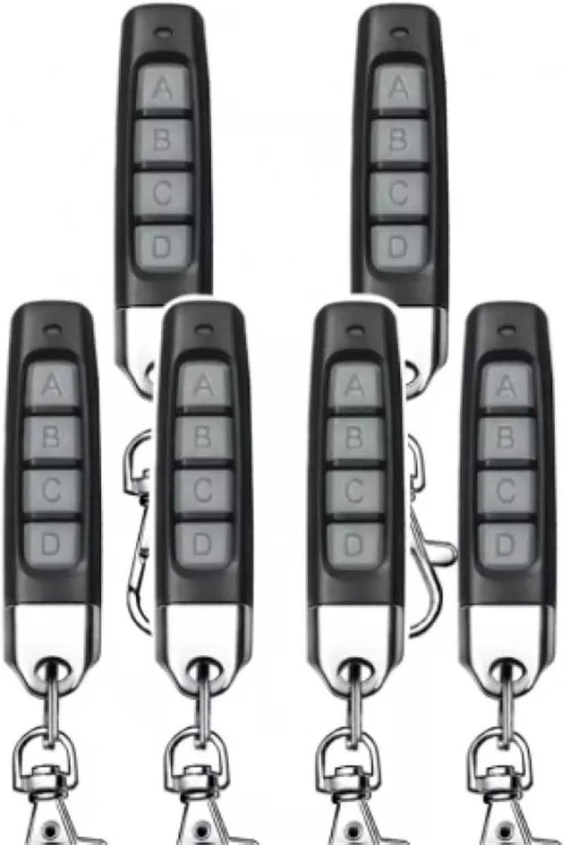 Garage Door Remote, 4-1Pc Remote Control 433Mhz Wireless Copy Controller for Car Key Garage Door Opener Clone Cloning Code Duplicator(Gray-6pcs) - Image 1