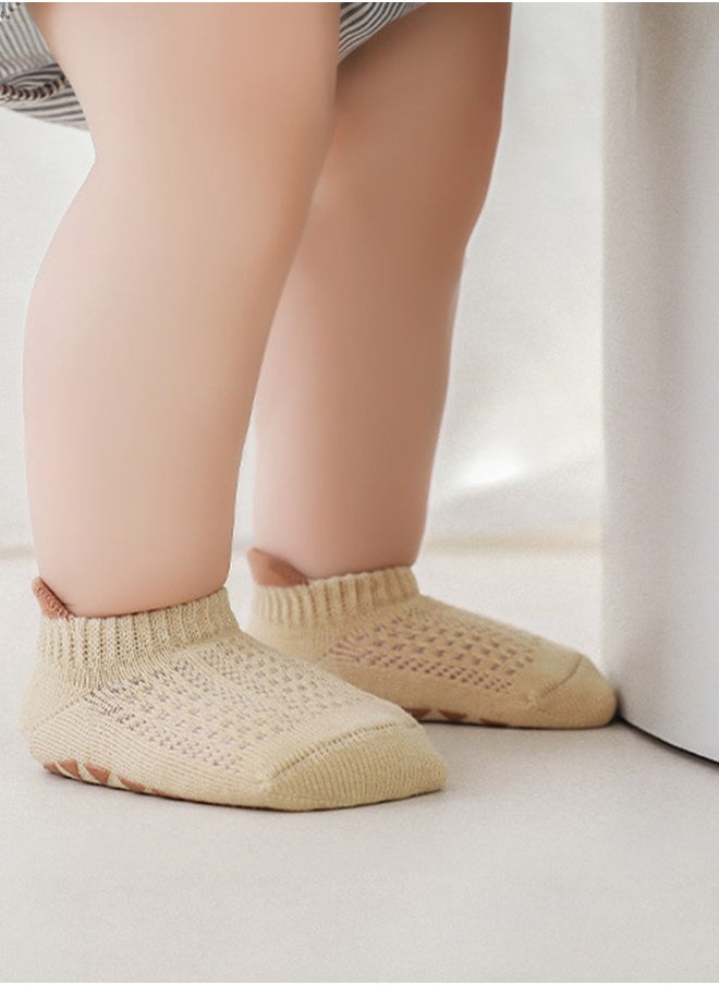 Socks 3 Pair Baby Anti-Slip Socks, Toddler Newborn Anti-Slip Socks With Grips, Anti-Slip Unisex Ankle Floor Socks 1-3 Years Old  - Image 2