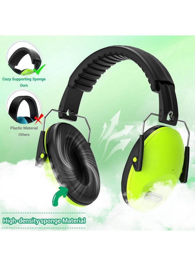 دكتور ميتر سماعات أذن عازلة للضوضاء من دكتور ميتر: سماعات رأس عازلة للضوضاء SNR27.4 للبالغين والأطفال لحماية الأذن من مونستر جام وحفلات الألعاب النارية الحسية والتوحد - عبوة من قطعتين باللونين الأخضر والوردي - Image 4