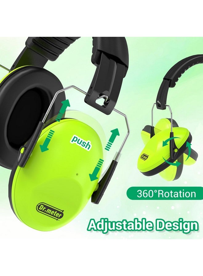 دكتور ميتر سماعات أذن عازلة للضوضاء من دكتور ميتر: سماعات رأس عازلة للضوضاء SNR27.4 للبالغين والأطفال لحماية الأذن من مونستر جام وحفلات الألعاب النارية الحسية والتوحد - عبوة من قطعتين باللونين الأخضر والوردي - Image 1