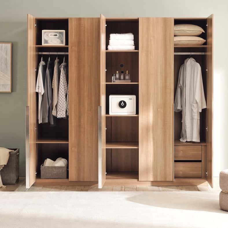 Pan Home WRENLEY 5 DOOR WARDROBE - BEIGE - Image 4