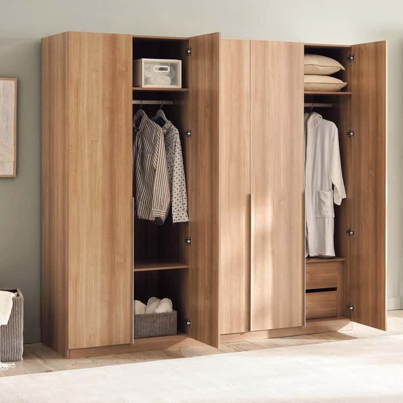 Pan Home WRENLEY 5 DOOR WARDROBE - BEIGE - Image 2
