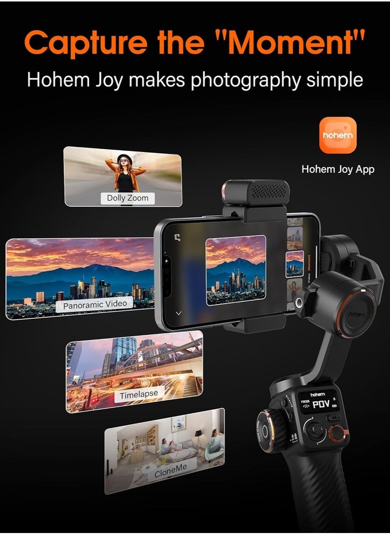 هوهم مجموعة M6 Kit Gimbal للهواتف الذكية مجموعة إضاءة التتبع بالذكاء الاصطناعي  - Image 5