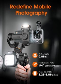 hohem M6 Kit Gimbal for Smartphone AI Tracking Light Kit  - Image 4