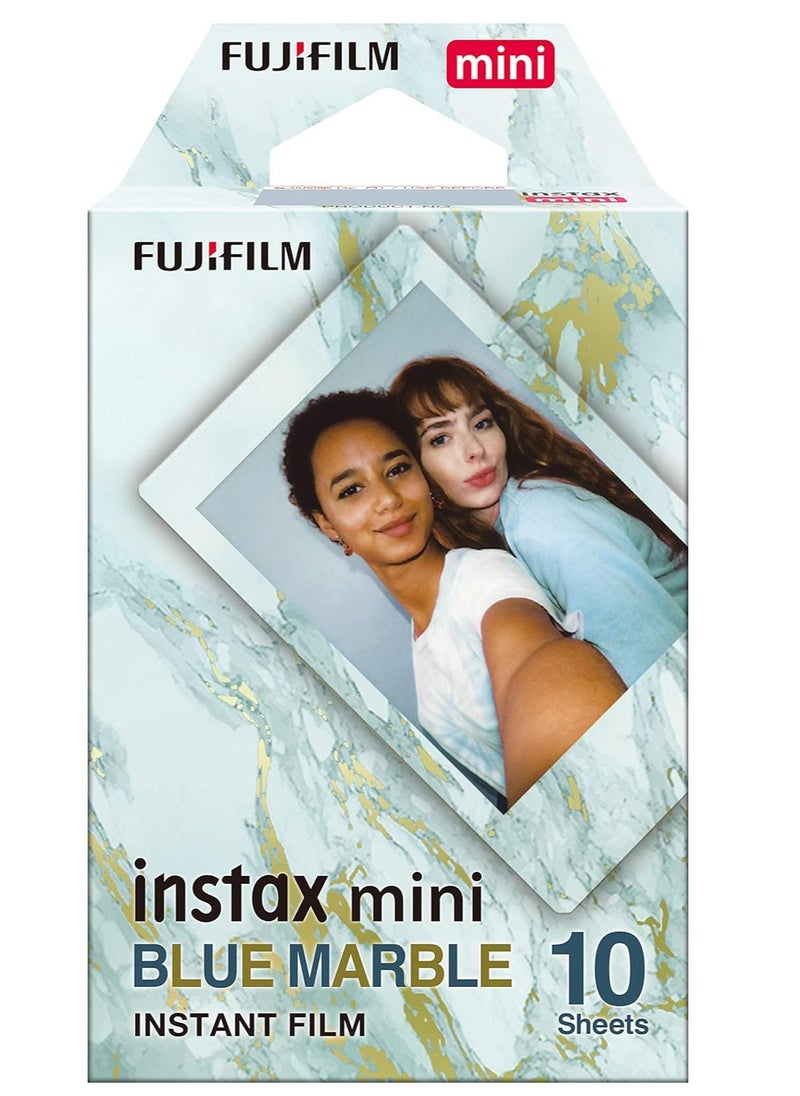 FUJIFILM Fujifilm Instax Mini Blue Marble Film 10 Sheets  - Image 1