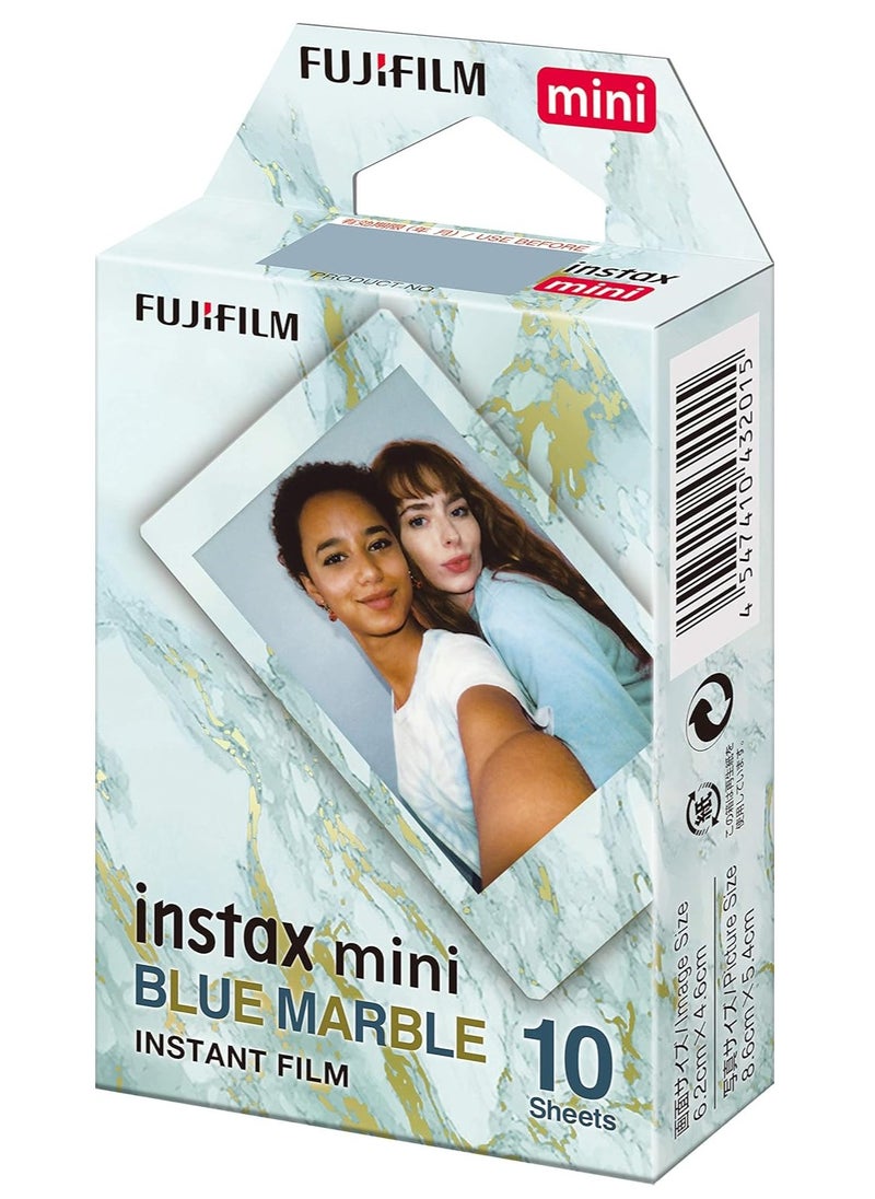FUJIFILM Fujifilm Instax Mini Blue Marble Film 10 Sheets  - Image 2