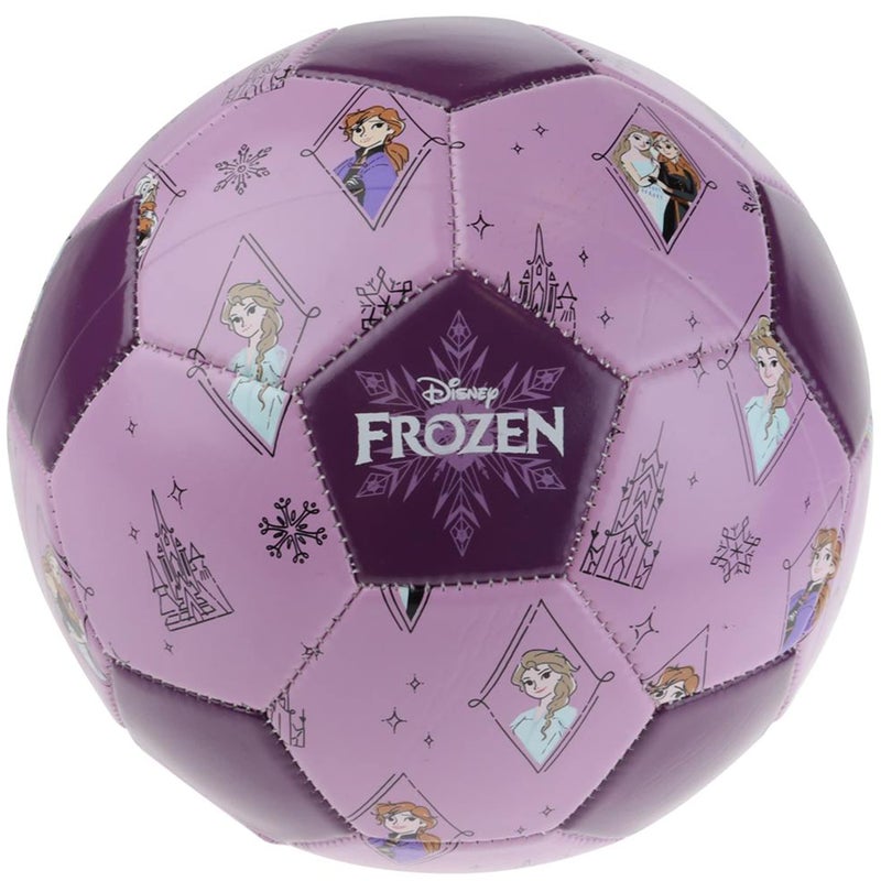 Capelli Sport Disney Frozen Soccer Ball, Anna and Elsa Design Youth Kids Mini Soccer Ball, Purple, Size 3 - Image 1