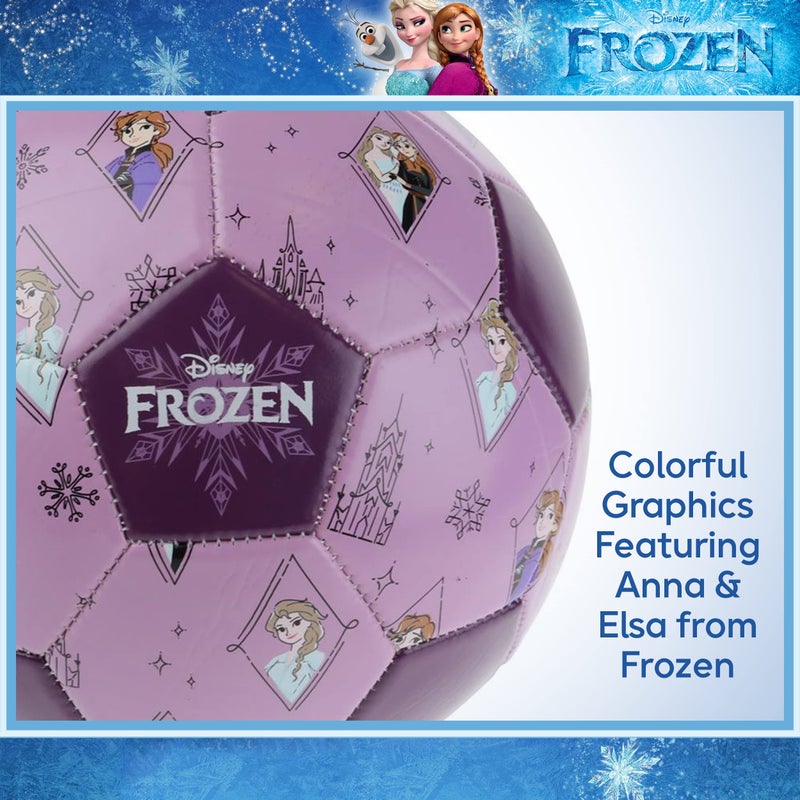 Capelli Sport Disney Frozen Soccer Ball, Anna and Elsa Design Youth Kids Mini Soccer Ball, Purple, Size 3 - Image 3