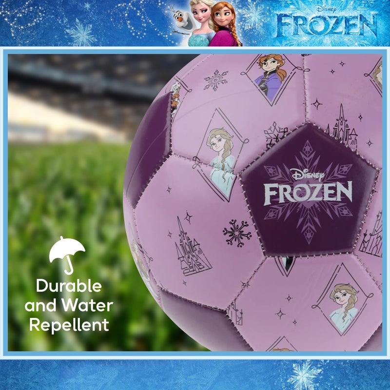 Capelli Sport Disney Frozen Soccer Ball, Anna and Elsa Design Youth Kids Mini Soccer Ball, Purple, Size 3 - Image 5