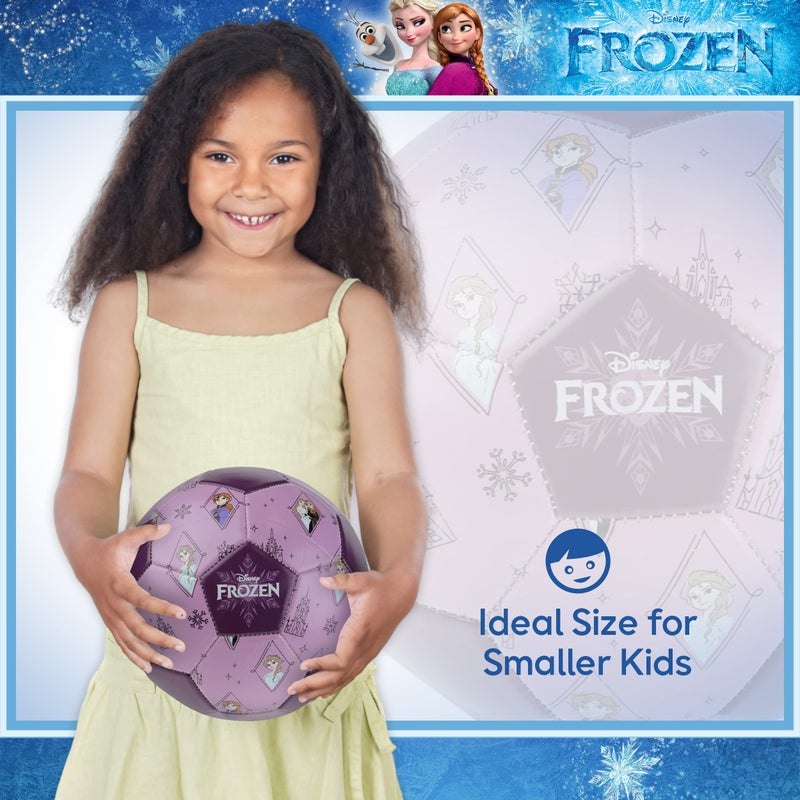 Capelli Sport Disney Frozen Soccer Ball, Anna and Elsa Design Youth Kids Mini Soccer Ball, Purple, Size 3 - Image 4