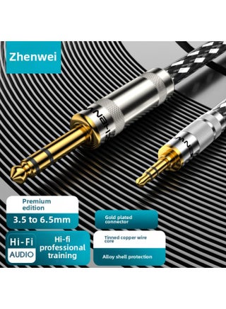 Zhenwei 3.5mm To 6.5mm Public-to-public Audio Cable Mobile Phone Laptop Audio Box Cable 6.3-Color:3.5 Revolution 6.5 Large Two-core-Length:3 M - pzsku/Z206E460BE8716AC37BD5Z/45/1746201120/da75c9aa-bb1b-4b42-908f-a87f7f480f1a