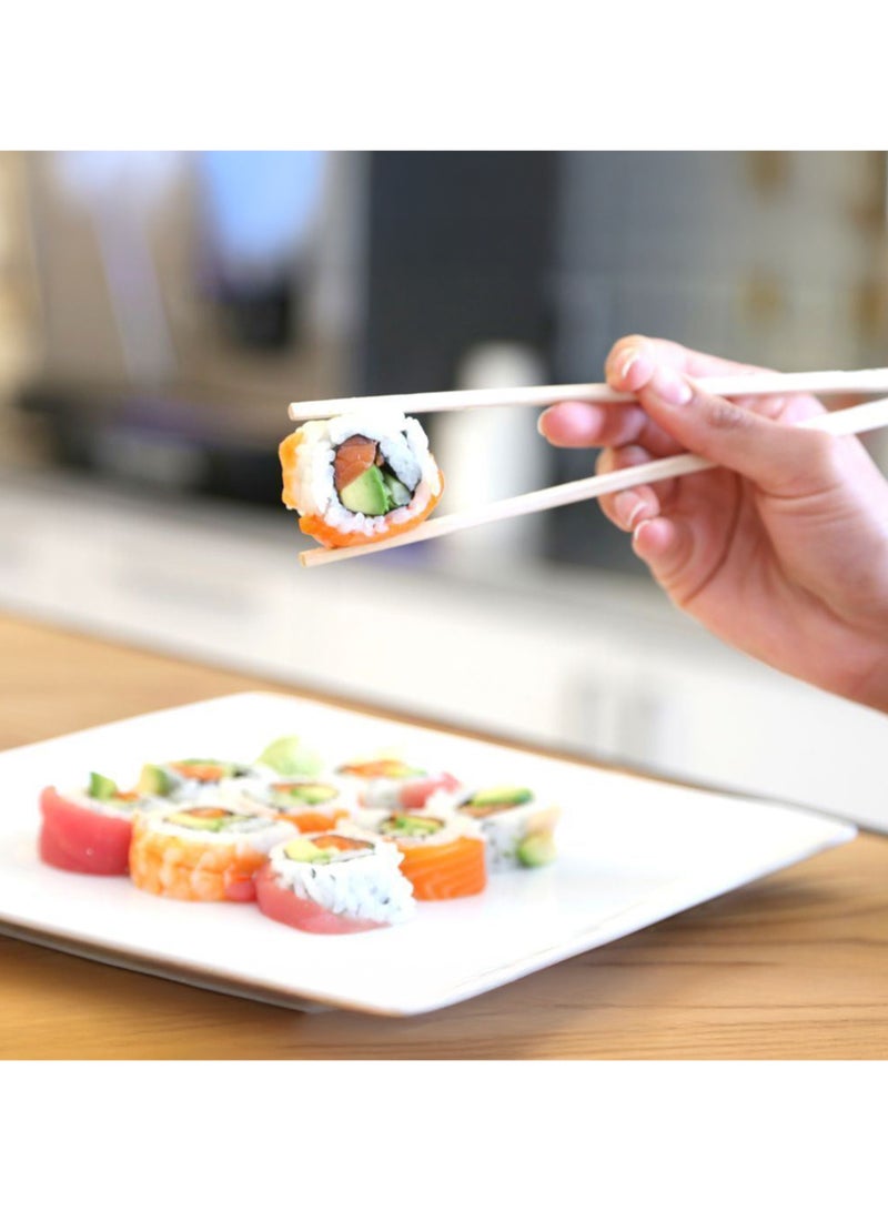 Ideal Pack Bamboo Chopsticks – 20 cm (9 Inch) | 100 Pairs | Premium Quality, Individually Wrapped, Eco-Friendly Disposable Chopsticks for Asian Cuisine, Sushi, Noodles, and More - Image 5