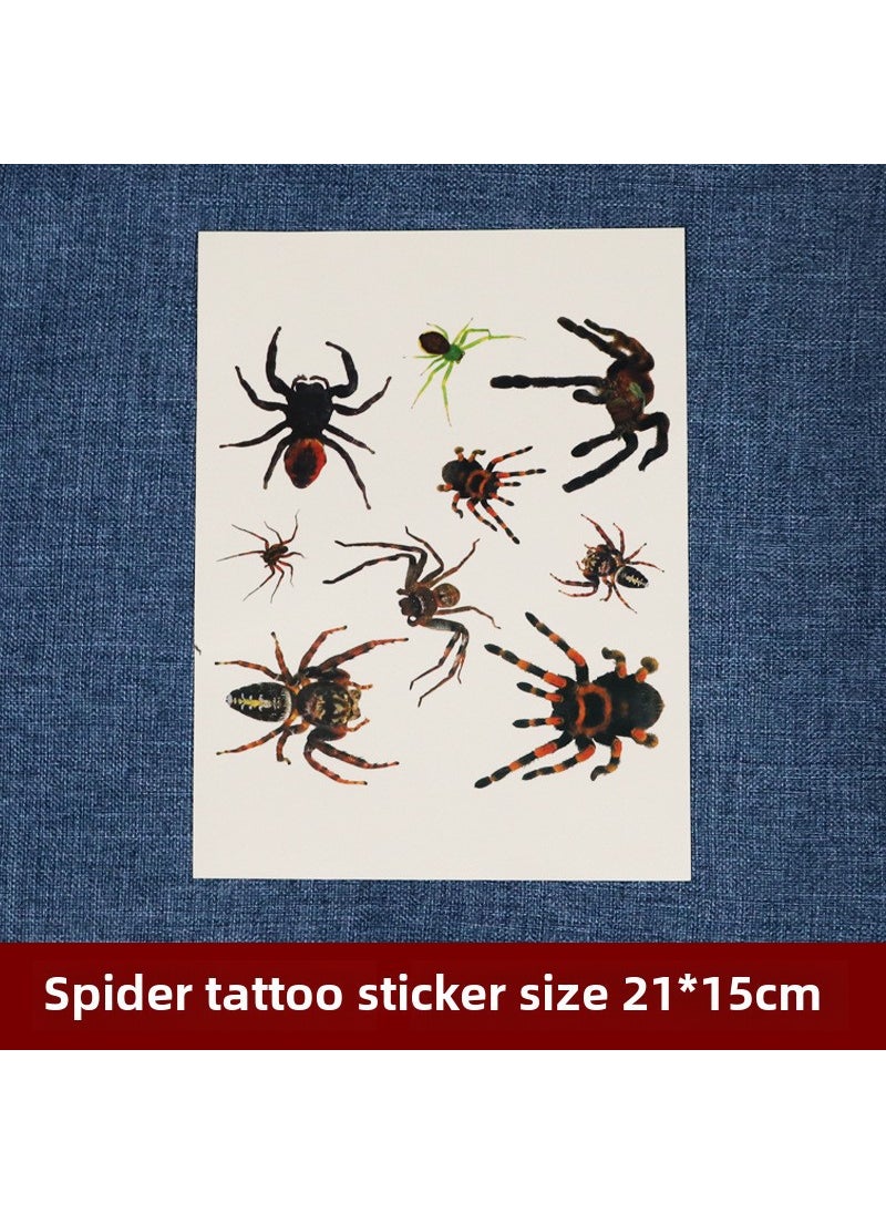 Generic Sadako Cosplay Costume Halloween Witch Party Outfit Spider Tattoo Sticker 