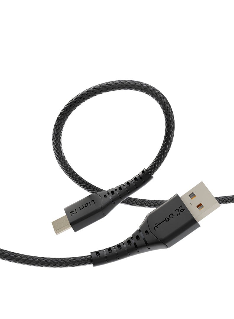ليون اكس بكج 3 كيابل ليون اكس USB-A - Micro  قماش 1 متر - كابل صناعة سعودية بجودة عالية متوافق مع الجوالات الاندرويد التي تدعم مدخل المايكرو - Image 5