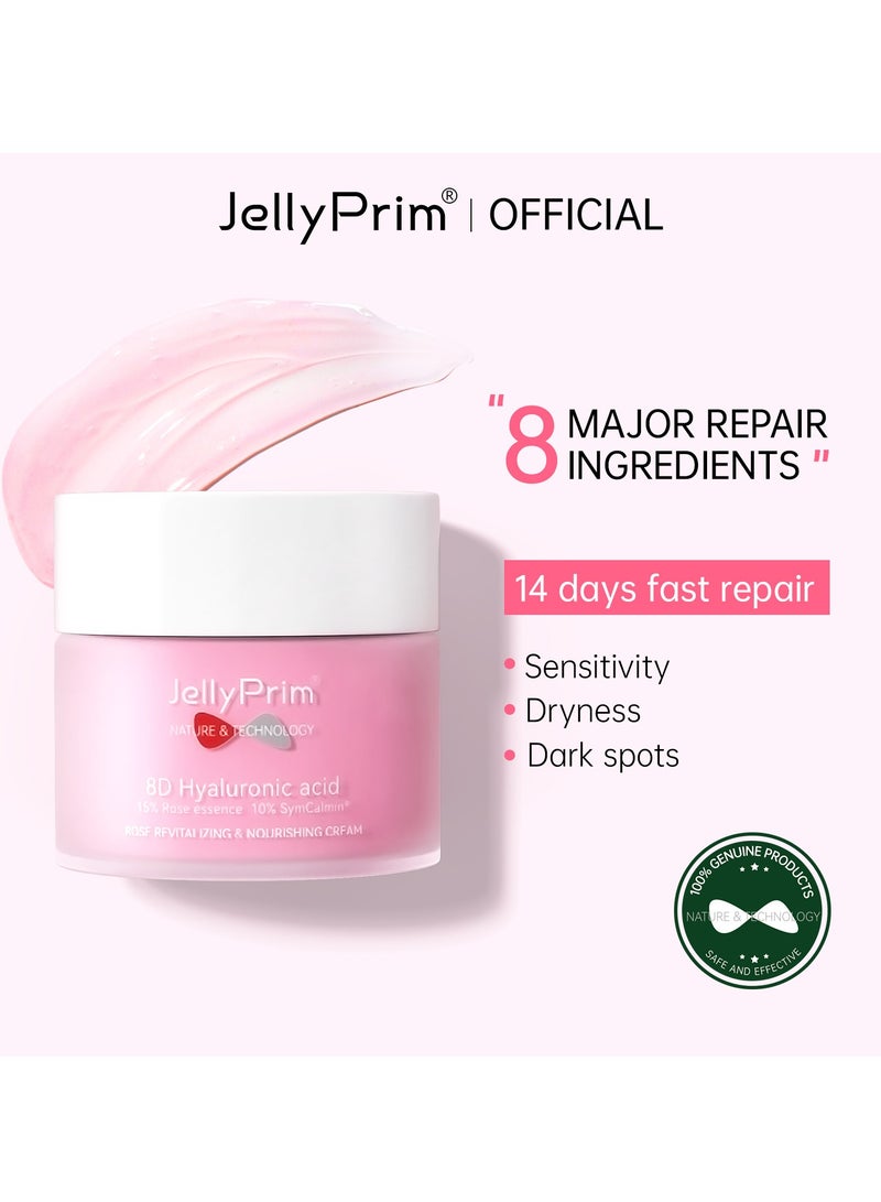 JellyPrim ellyPrim fades facial fine lines and brightens skin tone, hydrating and moisturizing cream 50g - Image 5