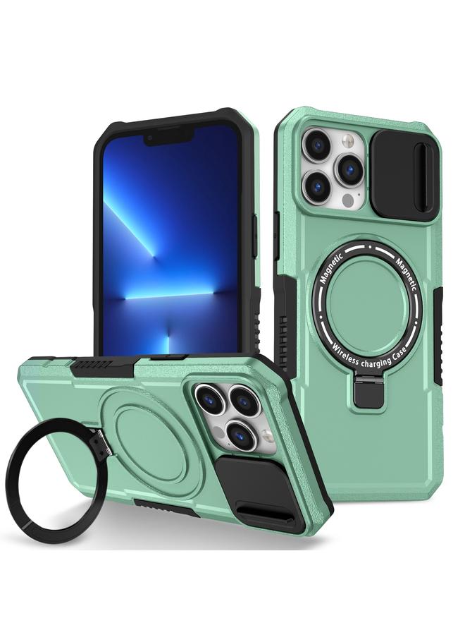 S-TOP Case For iPhone 13 Pro Max Sliding Camshield MagSafe Holder TPU Hybrid PC Phone Case - Image 1