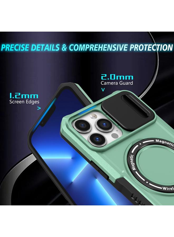 S-TOP Case For iPhone 13 Pro Max Sliding Camshield MagSafe Holder TPU Hybrid PC Phone Case - Image 3