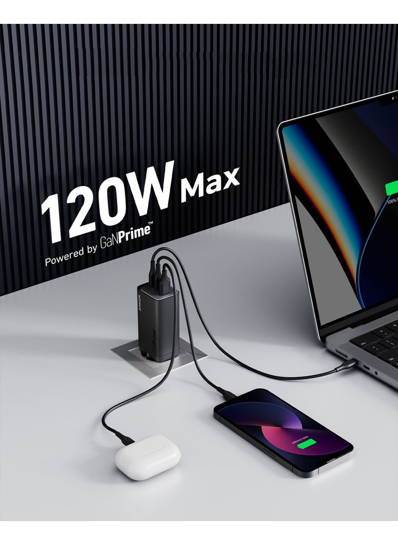 Anker - 737 GaNPrime 120W USB-C Charger - iPhone / Android / Macbook Compatible GaN II - PPS Supported Type-C Fast Charging Adapter - A2148 ( Turkey Guaranteed) - Image 1