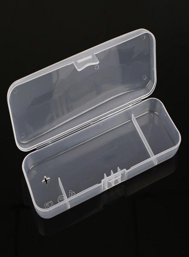 Jizlan 1Pc White Transparent Shaving Box for Shaver Razor, Razor Protector Plastic Box Cover Container Storage for Manual Razor System Shaver Accessories - Image 1