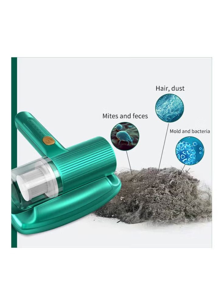 Dream Zone مكنسة كهربائية منزلية لاسلكية تعمل بمنفذ USB لإزالة العث بالأشعة فوق البنفسجية بقوة 200 مل وقوة 300 وات PSFC-33 باللون الأخضر  - Image 2