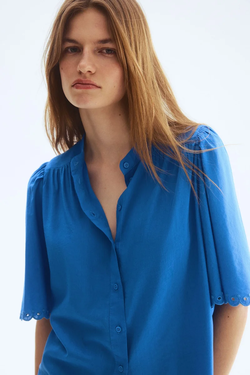 H&M Cotton-blend blouse