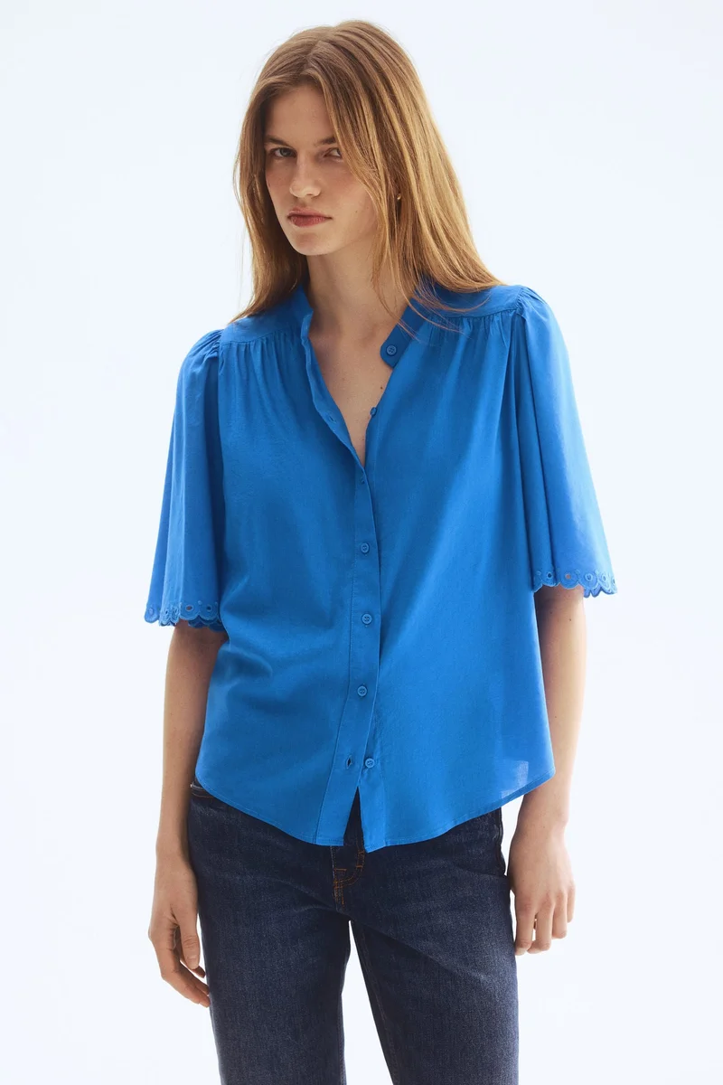 H&M Cotton-blend blouse