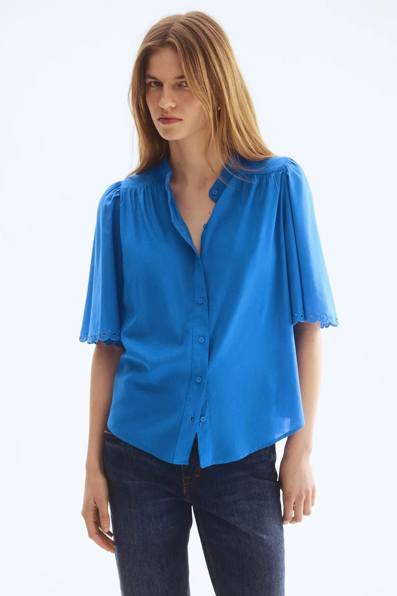 H&M Cotton-blend blouse