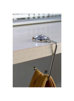 Sweet seven Glamorous Rhinestone Handbag Purse Hook: Stylish Clutch Holder for Table Desk - Red and Green Options Available  - Image 2