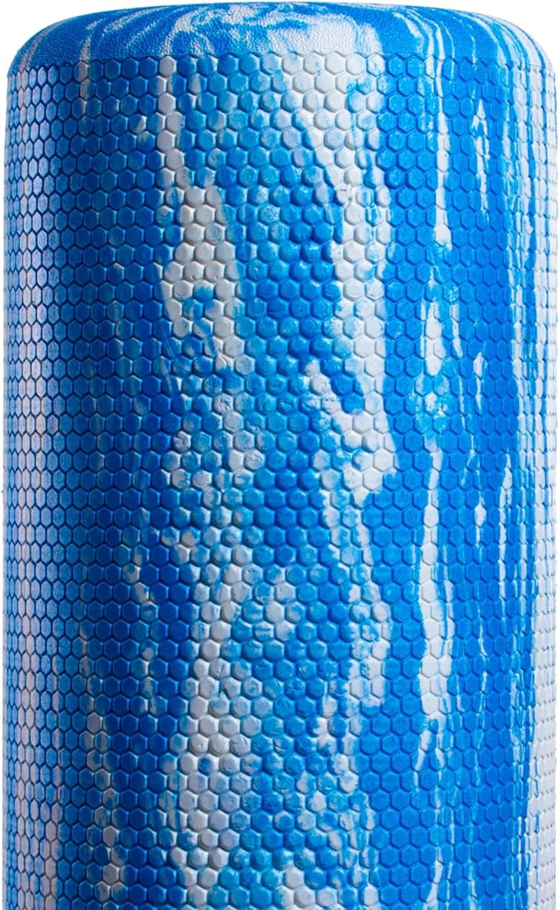 OPTP PRO-ROLLER Standard Density Foam Roller - Durable Roller for Back Massage, Deep Tissue Foam Roller Exercises, Stretching, Fitness, Yoga and Pilates - 36 Inches by 6 Inches, Blue - Image 5