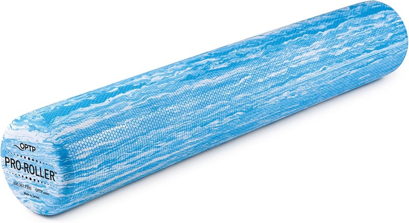 OPTP PRO-ROLLER Standard Density Foam Roller - Durable Roller for Back Massage, Deep Tissue Foam Roller Exercises, Stretching, Fitness, Yoga and Pilates - 36 Inches by 6 Inches, Blue - Image 1