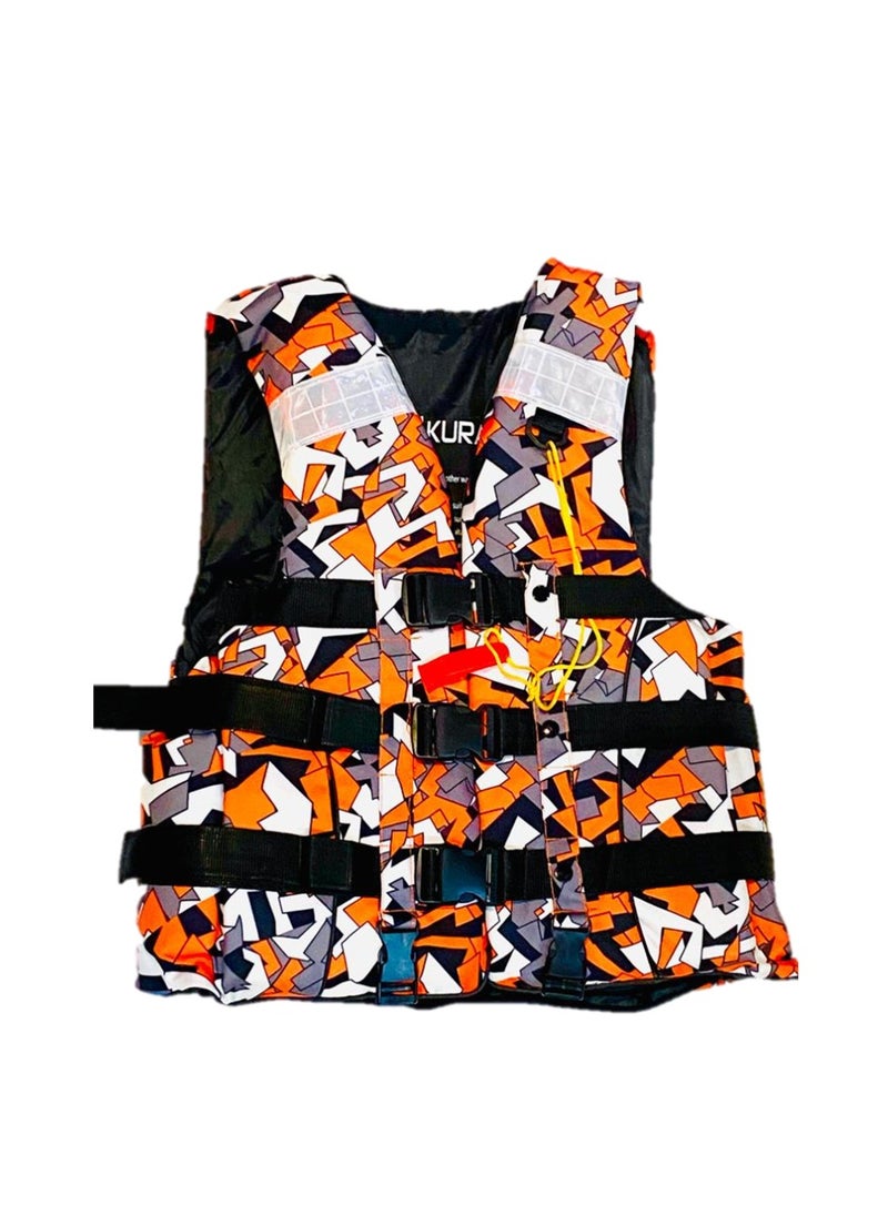 oakura - J04 Life Jacket Premium Buoyancy Vest For Adults And Kids Adjustable Fit, Available In 3 Different Mesmerizing Colors And 5 Different Sizes - Image 1