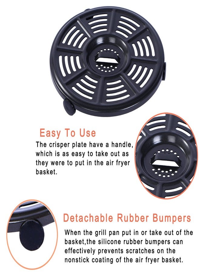 Croask Air Fryer Basket and Crisper Plate for Ninja AF101,Accessories for Ninja AF100 Air Fryer,4QT Replacement Basket,Non-Stick Replacement Parts - Image 5