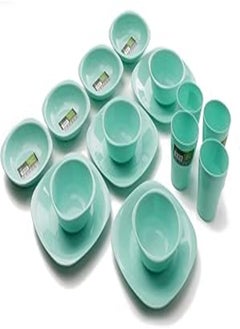 Eco Plast Dinnerware Medium Plates Set - 16 Pcs - (Turquoise) Eco Plast - pzsku/Z206F19EE6E8B09397D49Z/45/_/1723236420/fb5198d5-a7d3-4a8e-ba40-313764815eaf