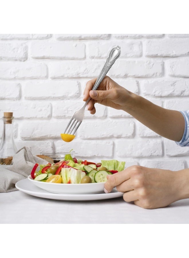 Timmy 12-Piece Stainless Steel Dinner Fork Set | Durable Cutlery Set for Home & Restaurants | Rust-Resistant | Elegant Mirror Finish - Image 3