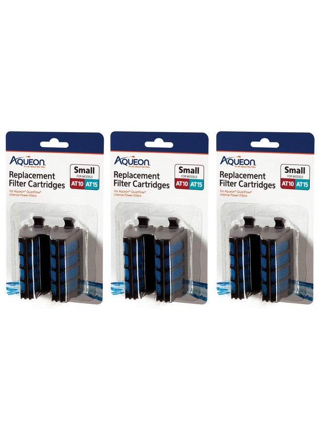 6 Pack Of Replacement Filter Cartridges For Quietflow Internal Power Filters, Small, For At10 And At15
