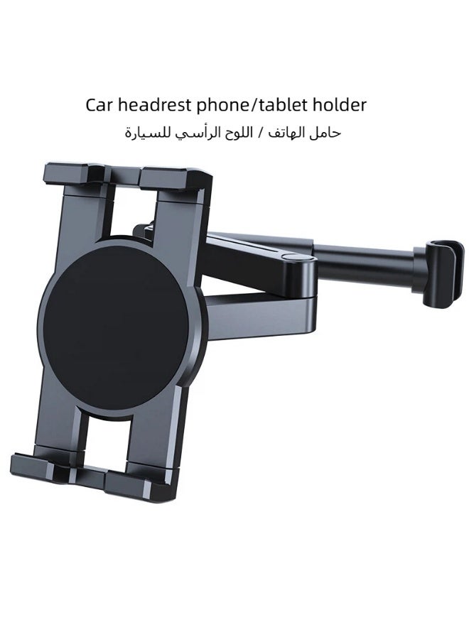 Flushrenic Car backseat tablet mount, compatible with iPad 4.7-12.9 inches, car phone holder, rear headrest mount, suitable for use during travel. - Image 1