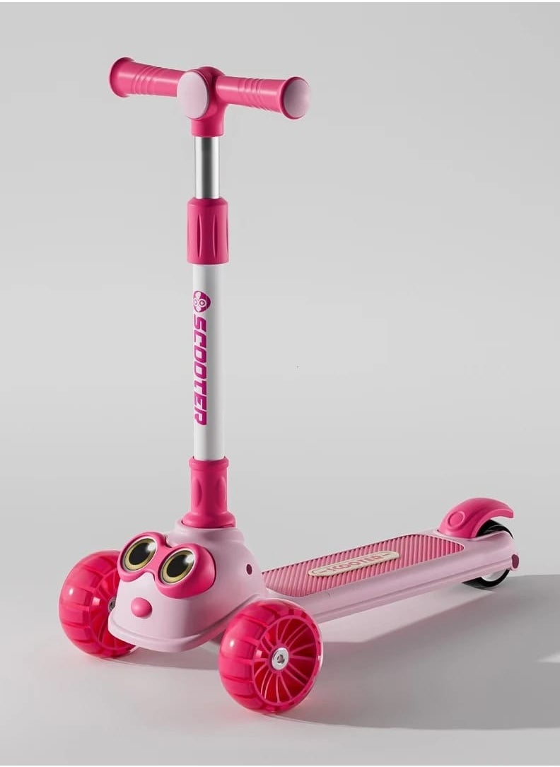 Generic Fun and colorful three-wheeled children's scooter 